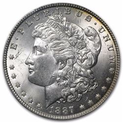 1887 Morgan Dollar MS-64 PCGS