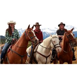 3 DAY / 4 NIGHT HORSEBACK RIDING TRIP  FOR 4 GUESTS