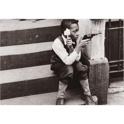 HELEN LEVITT (American, b. 1918) UNTITLED (new york city) signed “Helen Levitt” in pencil on vers...