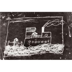 HELEN LEVITT (American, b. 1918) TWO IMAGES: CHALK DRAWINGS (1938 & 1939) each signed, titled and...