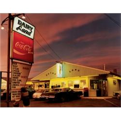 JOEL MEYEROWITZ (American, b. 1938) DAIRY LAND titled, dated, signed and editioned in black ink o...