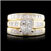 Image 1 : 14K Gold 1.64ctw Diamond Ring