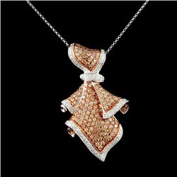 14K Gold 2.52ctw Diamond Pendant