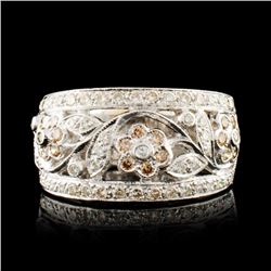 18K Gold 0.99ctw Diamond Ring