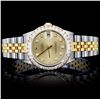 Image 1 : Rolex YG/SS DateJust 1.05ct Diamond Mid-Size Watch