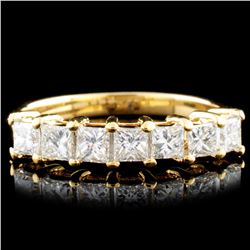 18K Gold 0.81ctw Diamond Ring
