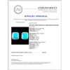 Image 3 : 14K Gold 12.28ct Turquoise & 1.22ctw Diamond Earri