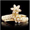 Image 1 : 18K Gold 0.34ctw Diamond Ring