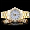 Image 1 : Rolex 18K DateJust Mid-Size 1.00ct Diamond Wristwa