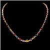 Image 1 : `14k Gold 32.00ct Sapphire & 1.50ct Diamond Neckla