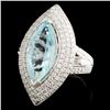Image 2 : 18K Gold 3.98ct Tourmaline & 1.60ctw Diamond Ring