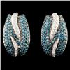 Image 1 : 14K Gold 1.98ctw Fancy Color Diamond Earrings