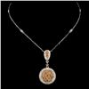 Image 1 : 14K Gold 1.90ctw Diamond Necklace