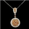 Image 2 : 14K Gold 1.90ctw Diamond Necklace