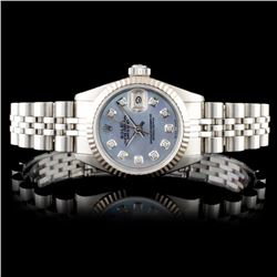 Rolex DateJust 18K & SS Ladies Wristwatch