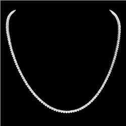 ^18k White Gold 8.00ct Diamond Necklace