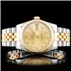 Image 1 : Rolex DateJust YG/SS Diamond Wristwatch