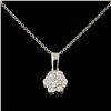 Image 1 : 14K Gold 0.51ctw Diamond Pendant