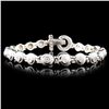 Image 1 : 14K Gold 1.40ctw Diamond Bracelet