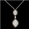 Image 1 : 14K Gold 1.27ctw Diamond Pendant