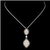 Image 2 : 14K Gold 1.27ctw Diamond Pendant