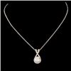 Image 1 : 14K Gold 0.51ctw Diamond Pendant