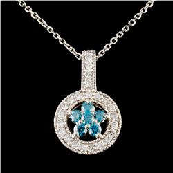 14K Gold 0.51ctw Diamond Pendant