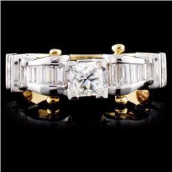 14K TT Gold 1.45ctw Diamond Ring
