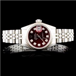Rolex DateJust 18K & SS Ladies Wristwatch