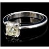 Image 2 : 18K White Gold 1.21ct Diamond Solitaire Ring