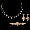 Image 1 : 22K Gold 5.30ctw Diamond Set