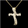 Image 2 : 14K Gold 0.46ctw Diamond Pendant