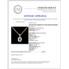 Image 4 : 14K Gold 0.45ct Sapphire & 0.18ctw Diamond Pendant