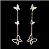 Image 1 : 18K Gold 0.77ctw Diamond Earrings