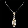 Image 2 : 18K Gold 1.81ctw Diamond Pendant