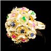 Image 2 : 18K Gold 1.72ctw Color Gemstone Ring