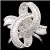 Image 1 : 18K Gold 1.58ctw Diamond Ring