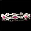 Image 1 : 18K Gold 4.90ct Ruby & 1.57ctw Diamond Bracelet
