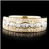 Image 1 : 14K Gold 0.69ctw Diamond Ring