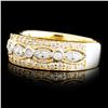Image 2 : 14K Gold 0.69ctw Diamond Ring