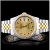 Image 1 : Rolex TT DateJust Diamond Men's Watch