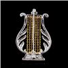 Image 2 : 18K Two Tone 1.21ct Diamond Brooch