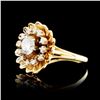 Image 2 : 14K Gold 0.85ctw Diamond Ring