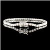 Image 2 : 14K Gold 3.73ctw Diamond Bracelet