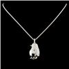 Image 1 : 18K Gold 1.29ctw Diamond Pendant