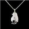 Image 2 : 18K Gold 1.29ctw Diamond Pendant