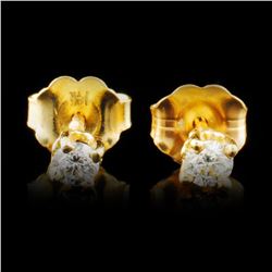 14K Gold 0.19ctw Diamond Earrings