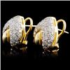 Image 2 : 14K TT Gold 1.58ctw Diamond Earrings
