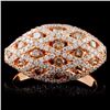 Image 1 : 14K Rose Gold 1.13ctw Fancy Color Diamond Ring