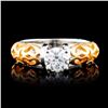 Image 1 : 18K Gold 0.66ctw Diamond Ring